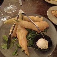 Zucchini flowers at Bella Italia in Newcastle