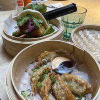 Gyozas and Tofu Bao  at Bao Bao in Malmo