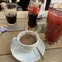 the cold hot chocolate  at Hans im Glück in St Gallen