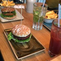 Vegan Burger at Hans im Glück in St Gallen