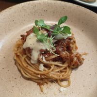 Vegan bolognese at Green Italian TORCIA - Shinjuku in Tokyo