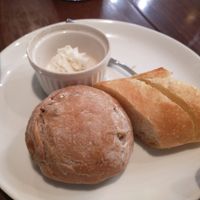 Vegan butter and bread at Green Italian TORCIA - Shinjuku in Tokyo