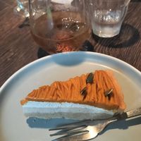 Pumpkin tart at Green Italian TORCIA - Shinjuku in Tokyo