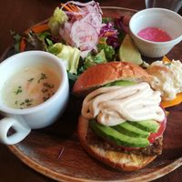 Burger at Green Italian TORCIA - Shinjuku in Tokyo