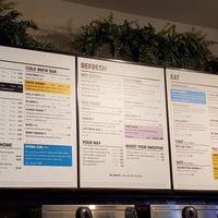Menu at Gregory's Coffee - 44th St in New York City