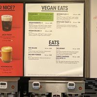 Menu  at Gregory's Coffee - 44th St in New York City