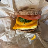 Great breakfast sandwich!!  at Heart Bowls in Sandpoint