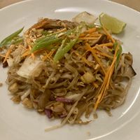 Vegan pad Thai  at Sabores Asiáticos in Tavira