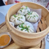 Guiozas ao vapor at Sabores Asiáticos in Tavira