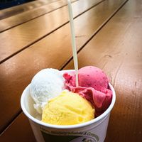 Probierbecher (3 small scoops to try) at Eisbrennerei in Leipzig