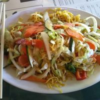 Vegetable yakisoba, generous portion and 😋 yummy. at Tokyo Seoul in Pullman