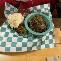 Mushroom Swiss burger  at Just Veggiez in Madison