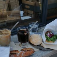 Selection of different dishes at Universal Bakes and Cafe in Tokyo