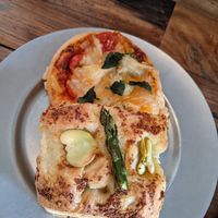 Pizza flatbread and focaccia at Universal Bakes and Cafe in Tokyo