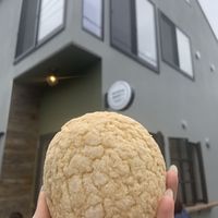 Melon pan!  at Universal Bakes and Cafe in Tokyo