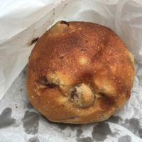 Bun with raisins at Universal Bakes and Cafe in Tokyo