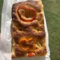 Pepper foccacia  at Universal Bakes and Cafe in Tokyo