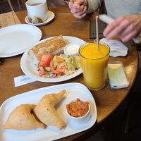 Samosa #Veganuary at Glonojad in Krakow