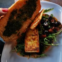 Vegan breakfast panino at Glonojad in Krakow