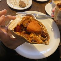 vegan burrito with sweet potato, huuuge portion  at Glonojad in Krakow