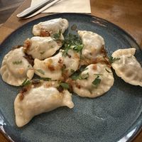 Mushroom & Lentil pierogi   at Glonojad in Krakow