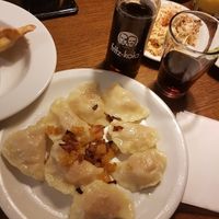 Vegan pierogi! at Glonojad in Krakow