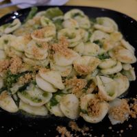 Orecchiette with rapa (turnip greens) at Vida in Alberobello