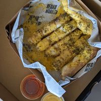 Garlic bread sticks at Vegan Mobile in Santiago