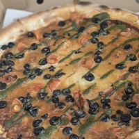 Pizza Basilica at Vegan Mobile in Santiago