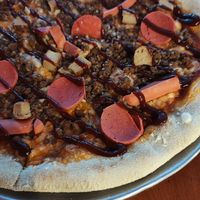 Pizza full prote at Vegan Mobile in Santiago