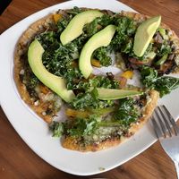 The Best! Pesto pizza.  at Nourish Philly in Philadelphia