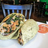 Breakfast burrito at Nourish Philly in Philadelphia