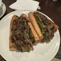 That Philly Jawn— Philly cheesesteak. It was too spicy, we didn’t love it. Probably would have liked it if there were no spicy sauce and no green pepper    at Nourish Philly in Philadelphia