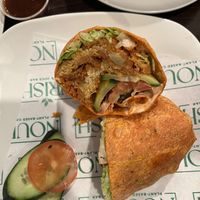 Buffalo chickun wrap   at Nourish Philly in Philadelphia