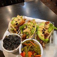 Chick'n tacos at Nourish Philly in Philadelphia