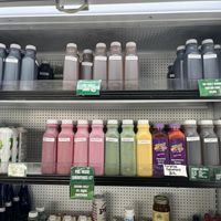 Some of the premade smoothies and drinks  at Nourish Philly in Philadelphia