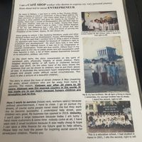 William is the owner and here is his story. Sweet man!  at Katze Vegan & Vegetarian  in Hanoi