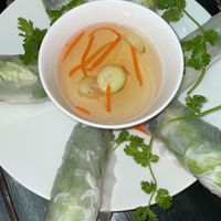 Fresh rice paper rolls   at Katze Vegan & Vegetarian  in Hanoi