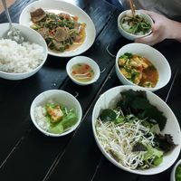 This is one main, excluding starter! We got the Beef at Katze Vegan & Vegetarian  in Hanoi