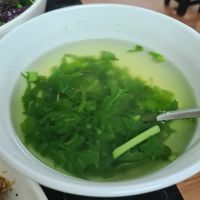 the amazing soup (might not look like much but BELIEVE ME) at Katze Vegan & Vegetarian  in Hanoi