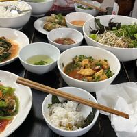 So much tasty vegan food!  at Katze Vegan & Vegetarian  in Hanoi