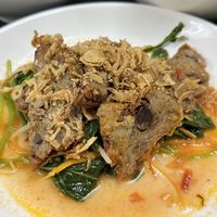 Gà xào rau chay, Fried vegan chicken with vegetables (95k VND)  at Katze Vegan & Vegetarian  in Hanoi