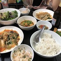 This wasn’t even everything we received. Mind you, we only ordered 3 dishes. 🤩  at Katze Vegan & Vegetarian  in Hanoi