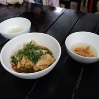 Fried Tofu With Tomato Sauce (Complementary). at Katze Vegan & Vegetarian  in Hanoi