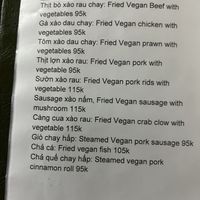 Menus page 3  at Katze Vegan & Vegetarian  in Hanoi
