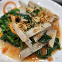 Fried vegan pork with vegetable at Katze Vegan & Vegetarian  in Hanoi