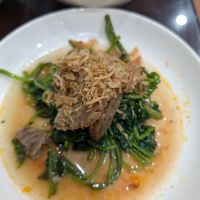 fried vegan chicken with vegetables at Katze Vegan & Vegetarian  in Hanoi