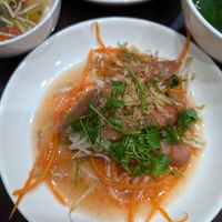 fried vegan sausage with mushroom at Katze Vegan & Vegetarian  in Hanoi