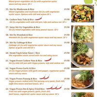 Vegan options  at Boss Noodles in Katoomba