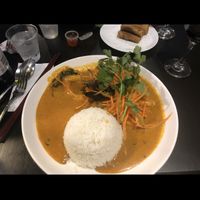 Vegan prawn panang curry  at Boss Noodles in Katoomba